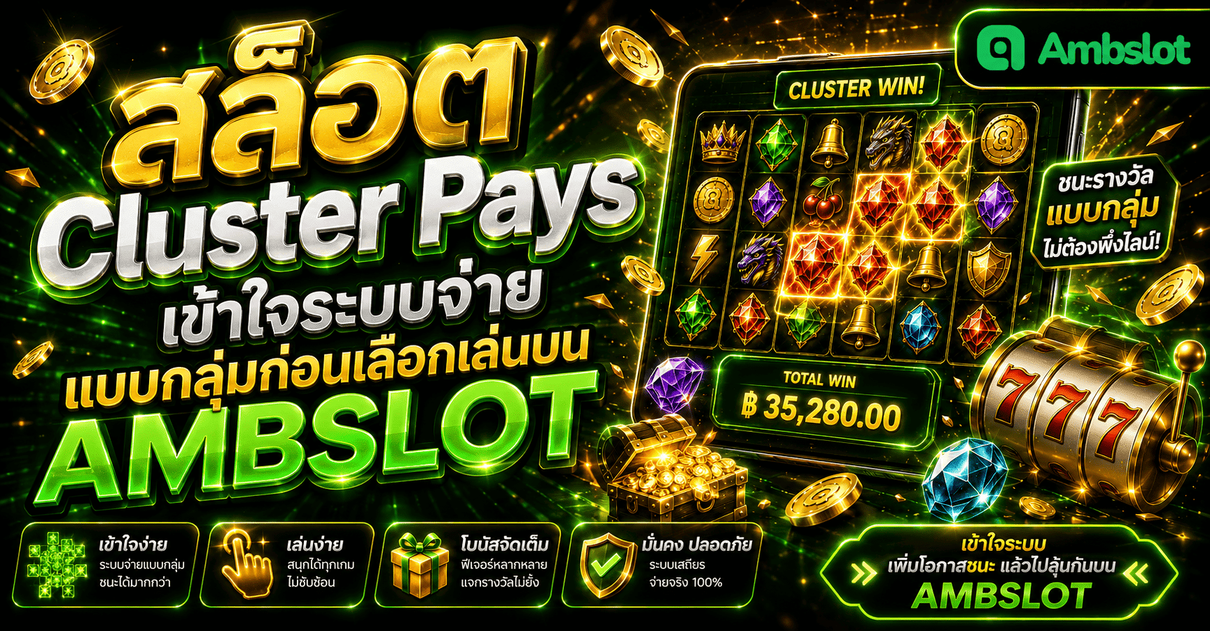 สล็อต Cluster Pays